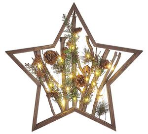 Vianočná dekorácia Daca (tmavé drevo) (s osvetlením). Vlastná spoľahlivá doprava až k Vám domov. 1078617