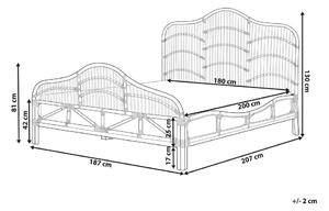 Manželská posteľ 180 cm Dori (svetlé drevo) (s roštom). Vlastná spoľahlivá doprava až k Vám domov. 1078627