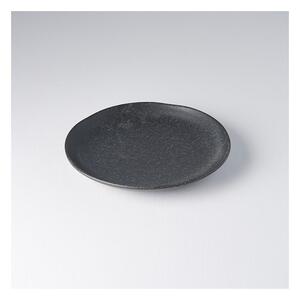 Čierny keramický tanier Mij BB, ø 24,5 cm
