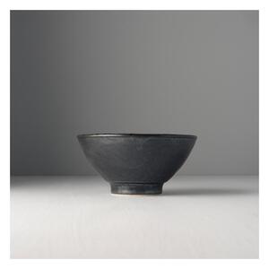 Čierno-sivá keramická miska MIJ Pearl, ø 16 cm