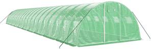 Fóliovník s oceľovým rámom zelený 80 m² 20x4x2 m