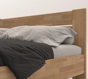 Rohová posteľ JOHANA ľavá, buk/prírodná, 120x200 cm