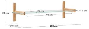 SITRA nástenná polica 110 cm