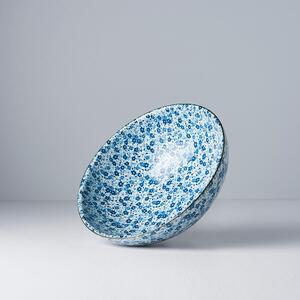 Modro-biela keramická miska Mij Daisy, ø 21,5 cm
