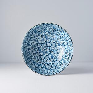Modro-biela keramická miska Mij Daisy, ø 21,5 cm