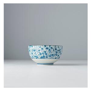 Modro-biela keramická miska MIJ Daisy, ø 13 cm