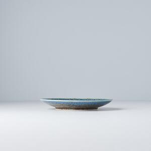 Béžovo-modrý keramický tanier MIJ Earth & Sky, ø 17 cm