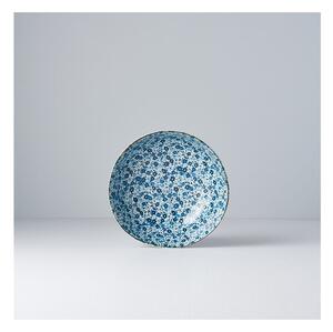 Modro-biela keramická miska Mij Daisy, ø 17 cm