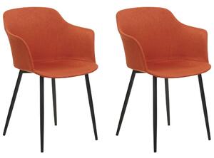 Set 2 ks jedálenských stoličiek Eleni (oranžová). Vlastná spoľahlivá doprava až k Vám domov. 1078711