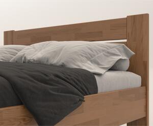 Rohová posteľ JOHANA ľavá, dub/svetlý orech, 120x200 cm