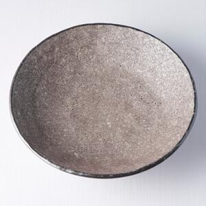 Béžová keramická miska na polievku MIJ Earth, ø 24 cm