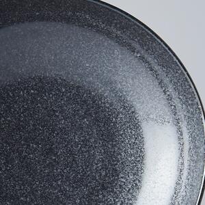 Čierny keramický hlboký tanier Mij Matt, ø 21 cm