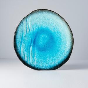 Modrý keramický tanier Mij Sky, ø 27 cm