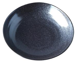 Čierny keramický hlboký tanier Mij Matt, ø 21 cm