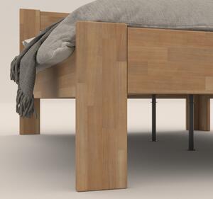 Rohová posteľ JOHANA pravá, buk/prírodná, 120x200 cm