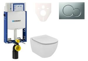 Cenovo zvýhodnený závesný WC set Geberit na zamurovanie + WC Ideal Standard Tesi 110.302.00.5NE3