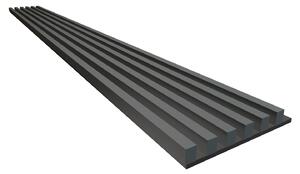 Lamely 3D Stenová lamela 3D PLUS - Lamela Diamantová sivá + MDF doska Čierna