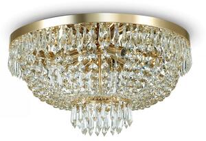 Prisadené stropné svietidlo Ideal lux CAESAR 114682 - transparentný / zlatá