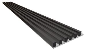 Lamely 3D Stenová lamela 3D PLUS - Lamela Čierna + MDF doska Perleťová sivá