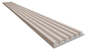 Lamely 3D Stenová lamela 3D PLUS - Lamela Kašmír + MDF doska Perleťová sivá