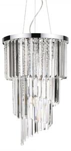 Ideal Lux 117737 závesné stropné svietidlo Carlton 8x40W | E14 - chróm