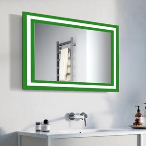 Zrkadlo Moderno LED Green 80 x 60 cm