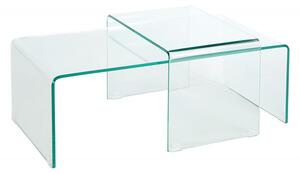 Set 2 sklenených konferenčných stolíkov Phantom
