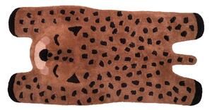 Detský bavlnený ručne vyrobený koberec Nattiot Little Cheetah, 65 x 125 cm