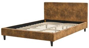 Manželská posteľ 140 cm Ferdinand (hnedá) (s roštom). Vlastná spoľahlivá doprava až k Vám domov. 1078892
