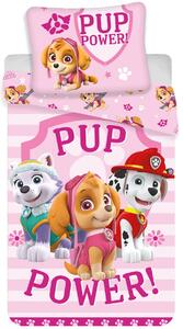 Bavlnené posteľné obliečky Labková patrola – Paw Patrol - motív Pup Power - 100% bavlna - 70x90 cm + 140x200 cm