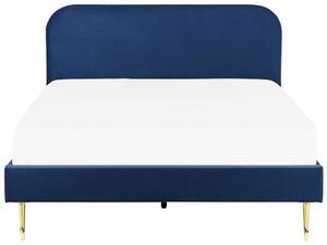Manželská posteľ 180 cm Faris (modrá) (s roštom). Vlastná spoľahlivá doprava až k Vám domov. 1078937