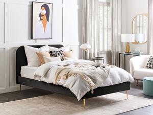 Manželská posteľ 140 cm Faris (čierna) (s roštom). Vlastná spoľahlivá doprava až k Vám domov. 1078929