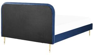 Manželská posteľ 180 cm Faris (modrá) (s roštom). Vlastná spoľahlivá doprava až k Vám domov. 1078937