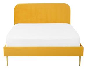 Manželská posteľ 140 cm Faris (žltá) (s roštom). Vlastná spoľahlivá doprava až k Vám domov. 1078925