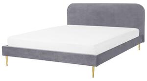 Manželská posteľ 180 cm Faris (sivá) (s roštom). Vlastná spoľahlivá doprava až k Vám domov. 1078928