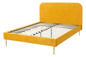 Manželská posteľ 140 cm Faris (žltá) (s roštom). Vlastná spoľahlivá doprava až k Vám domov. 1078925