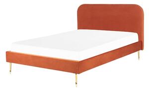 Manželská posteľ 140 cm Faris (oranžová) (s roštom). Vlastná spoľahlivá doprava až k Vám domov. 1078941