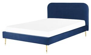 Manželská posteľ 160 cm Faris (modrá) (s roštom). Vlastná spoľahlivá doprava až k Vám domov. 1078936