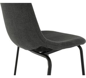 Barová stolička, tmavosivá látka/kov, MARIOLA NEW