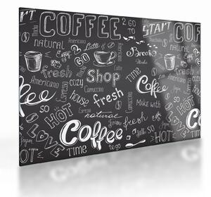 Sklenený obraz - Coffee (70x50 cm)
