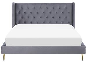 Manželská posteľ 160 cm Flora (sivá) (s roštom). Vlastná spoľahlivá doprava až k Vám domov. 1078973