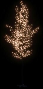 Kvitnúca čerešňa LED strom teplá biela 672 LED 400 cm