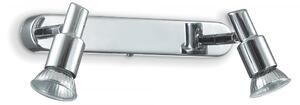 Ideal Lux 142050 prisadené stropné a nástenné svietidlo trakmi 2x50W | GU10 - chróm