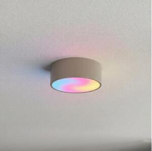 Brilagi-LED RGBW stmievateľné kúpeľňové stropné svietidlo CLARE 1xE27/9W/230V IP54 Wi-Fi béžové