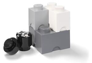 Set 4 plastových úložných škatúľ LEGO®, 25 x 25 x 33 cm