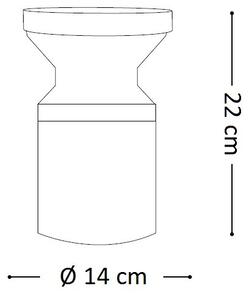 Ideal Lux 158891 vonkajšia lampa Torre Small Antracite 1x15W | E27 | IP44 - čierna