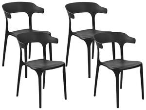 Set 4 ks jedálenských stoličiek Gerry (čierna). Vlastná spoľahlivá doprava až k Vám domov. 1079157
