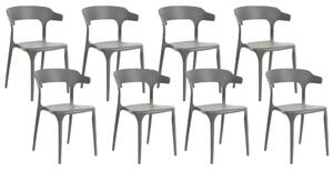Set 8 ks jedálenských stoličiek Gerry (sivá). Vlastná spoľahlivá doprava až k Vám domov. 1079164