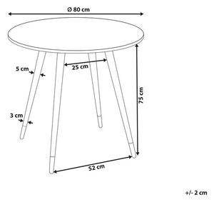 Okrúhly jedálenský stôl Guccino (biela) (pre 4 osoby). Vlastná spoľahlivá doprava až k Vám domov. 1079175
