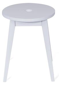 Biela stolička z kaučukového dreva Club - Selection